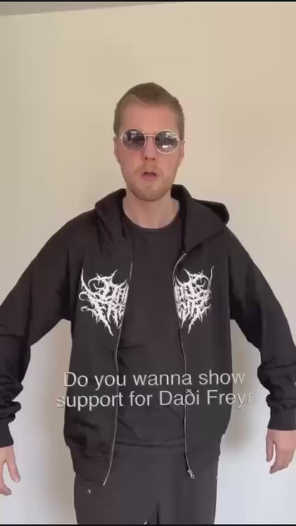 DEATH METAL DAÐI HOODIE (BLACK)